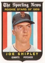 1959 Topps Baseball Cards      141     Joe Shipley RS RC